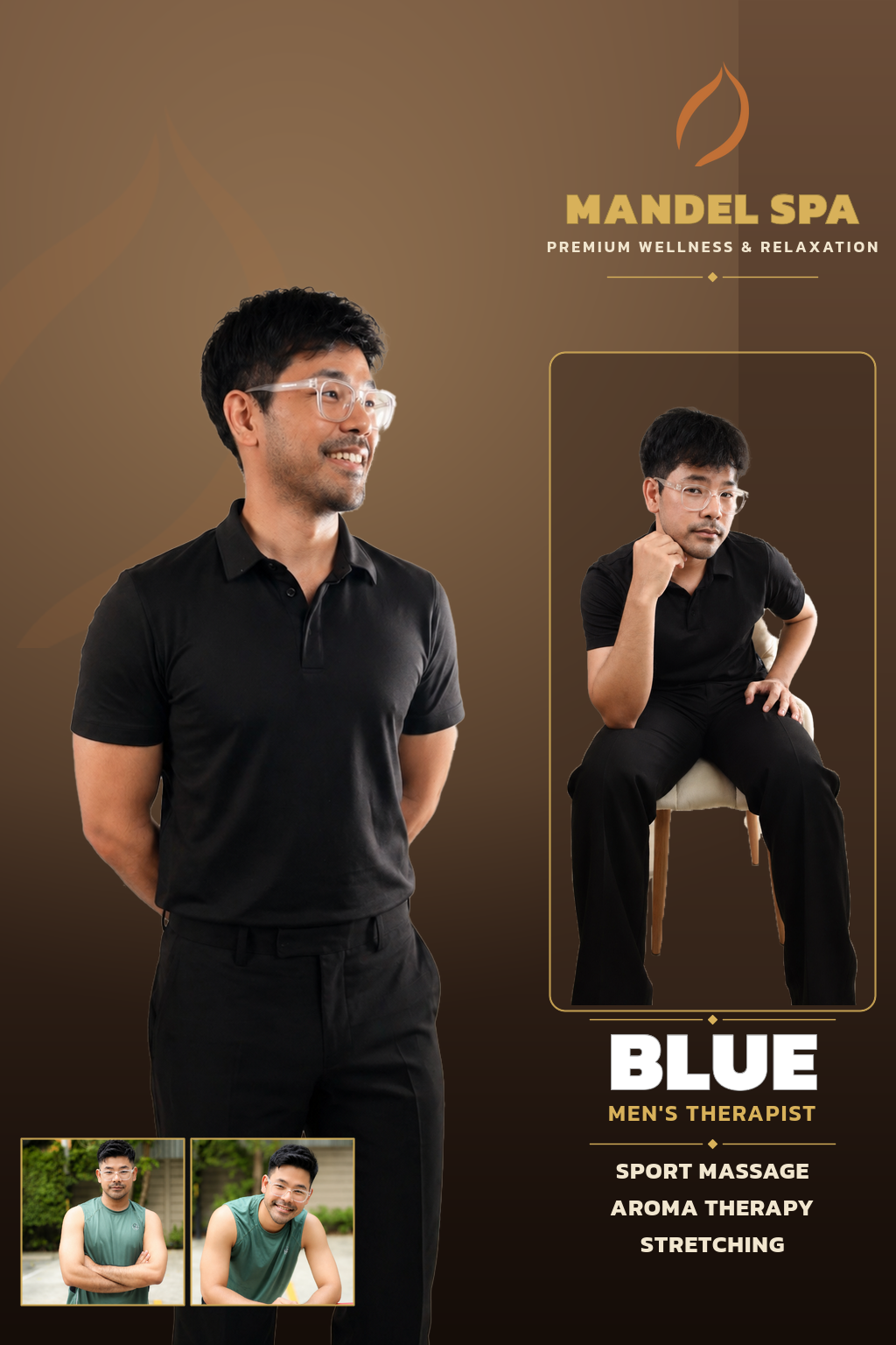 曼谷男技师 BLUE - Mandel Spa Sukhonthasawat 分店