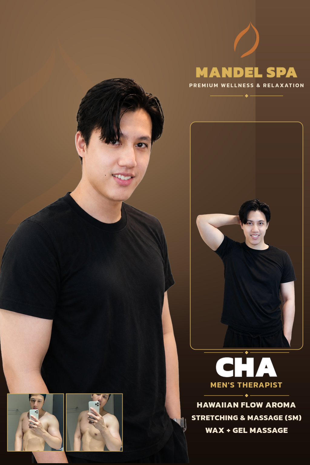 曼谷男技师 CHA - Mandel Spa 通罗23分店