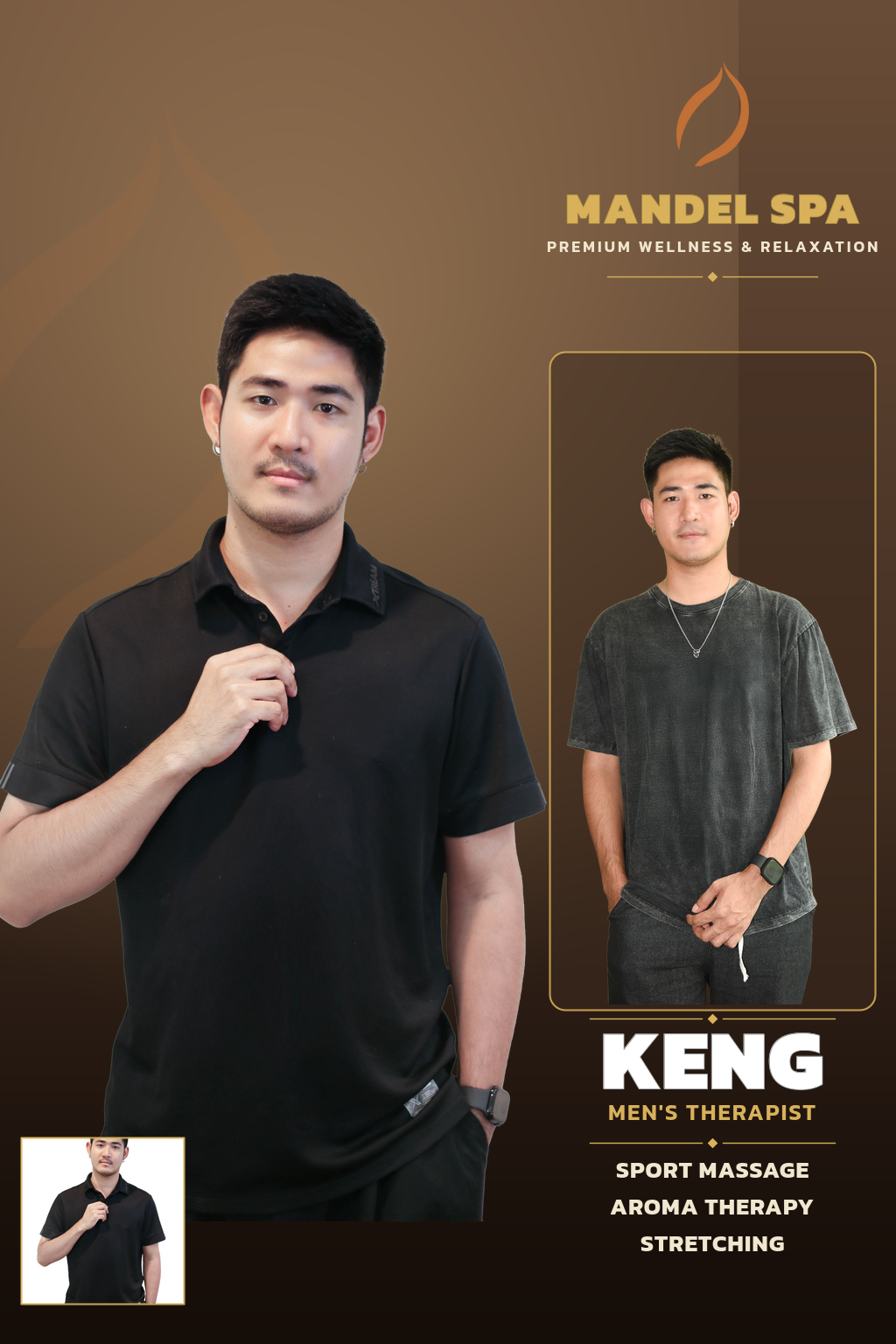 曼谷男技师 KENG - Mandel Spa 通罗23分店