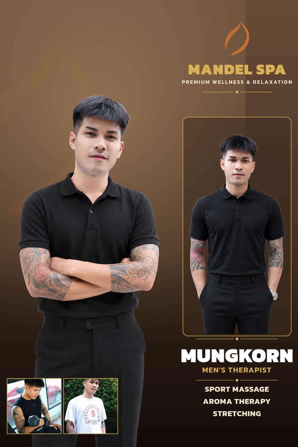 曼谷男技师 MUNGKORN - Mandel Spa 拉抛91分店