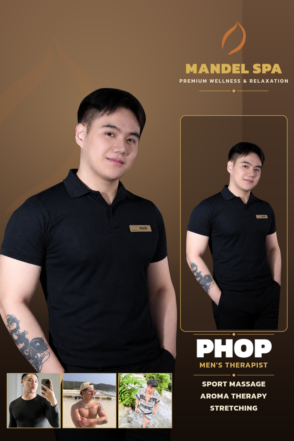 曼谷男技师 PHOP - Mandel Spa Sukhonthasawat 分店