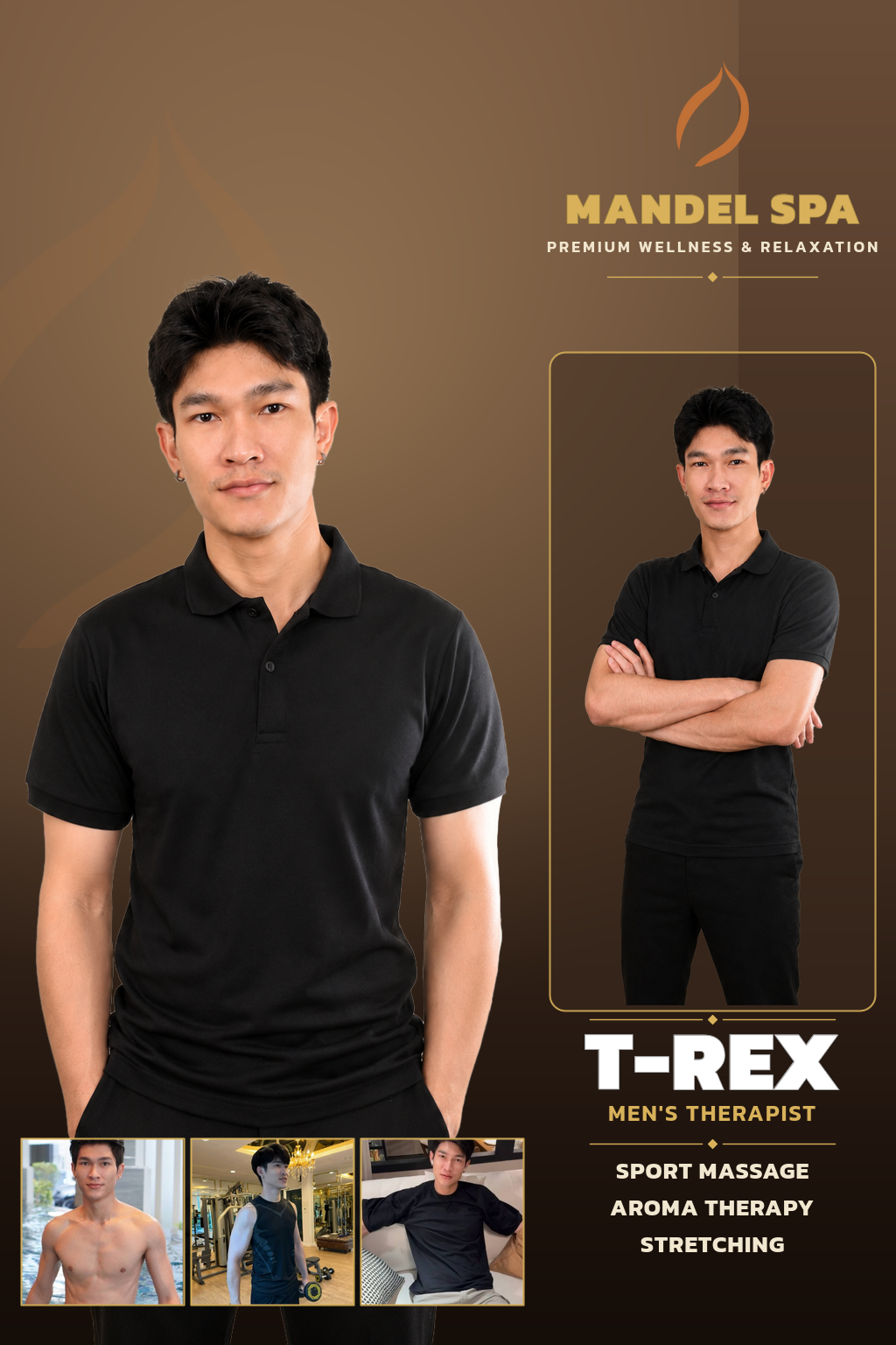 曼谷男技师 T-REX - Mandel Spa 拉抛91分店